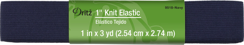Chargez l'image dans la visionneuse de la galerie, 9518-NAVY|Dritz 1" Knit Elastic, Navy, 3 yd