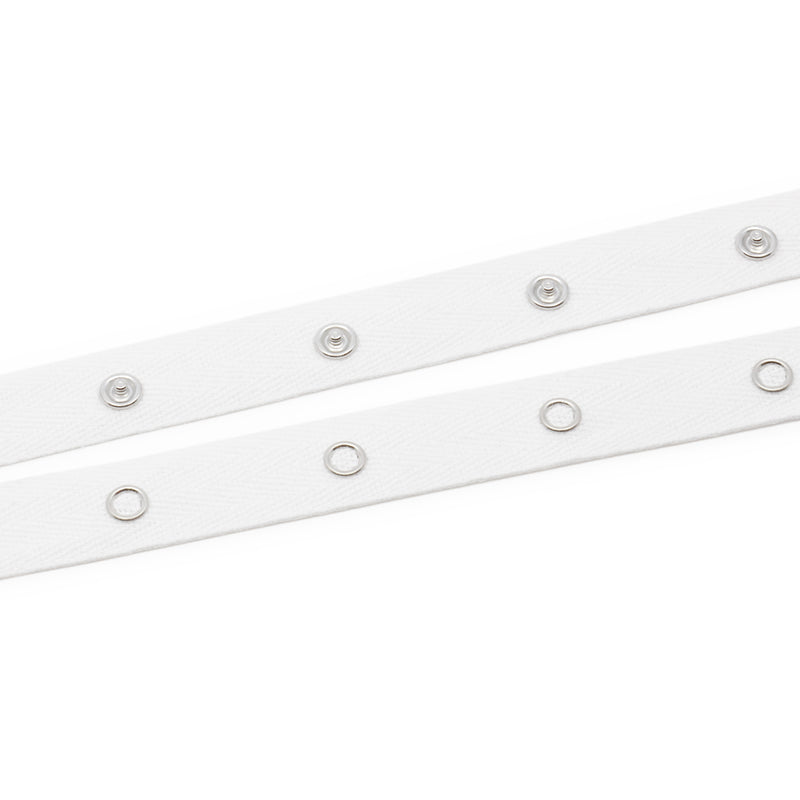 Load image into Gallery viewer, 28607-9|Dritz Snap Tape with Metal Snaps, White, 8 yd
