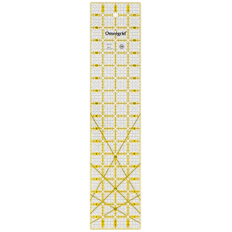 Load image into Gallery viewer, R418G|Omnigrid Rectangle Grid Ruler, 4" x 18"