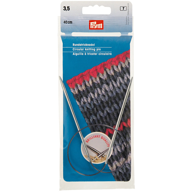 Load image into Gallery viewer, 212130|Prym 16" Circular Brass Knitting Needles, 3.5mm