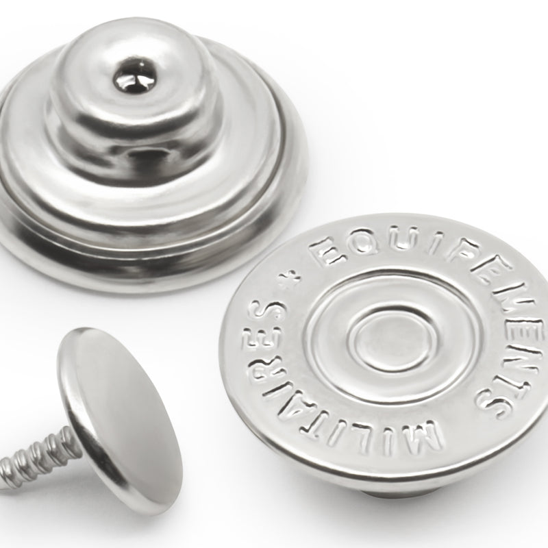 Load image into Gallery viewer, 9-65|Dritz 5/8" Dungaree Buttons, 4 pc, Nickel