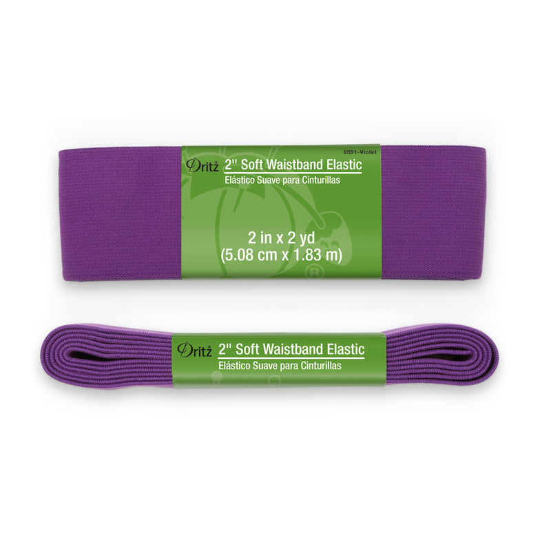 Load image into Gallery viewer, 9591-VIOLET|Dritz 2" Soft Waistband Elastic, Violet, 2 yd