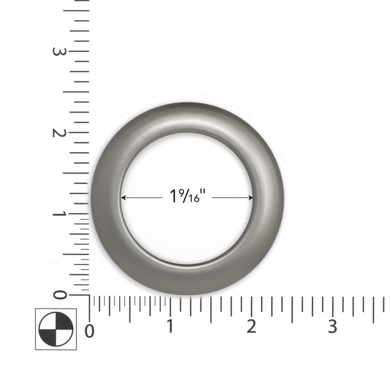 Load image into Gallery viewer, 44368|Dritz 1-9/16" Plastic Curtain Grommets, Pewter, 8 Sets