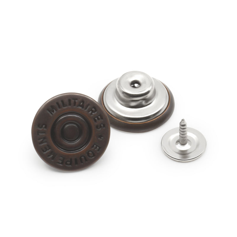 Load image into Gallery viewer, 9|Dritz 5/8" Dungaree Buttons, 4 pc, Copper