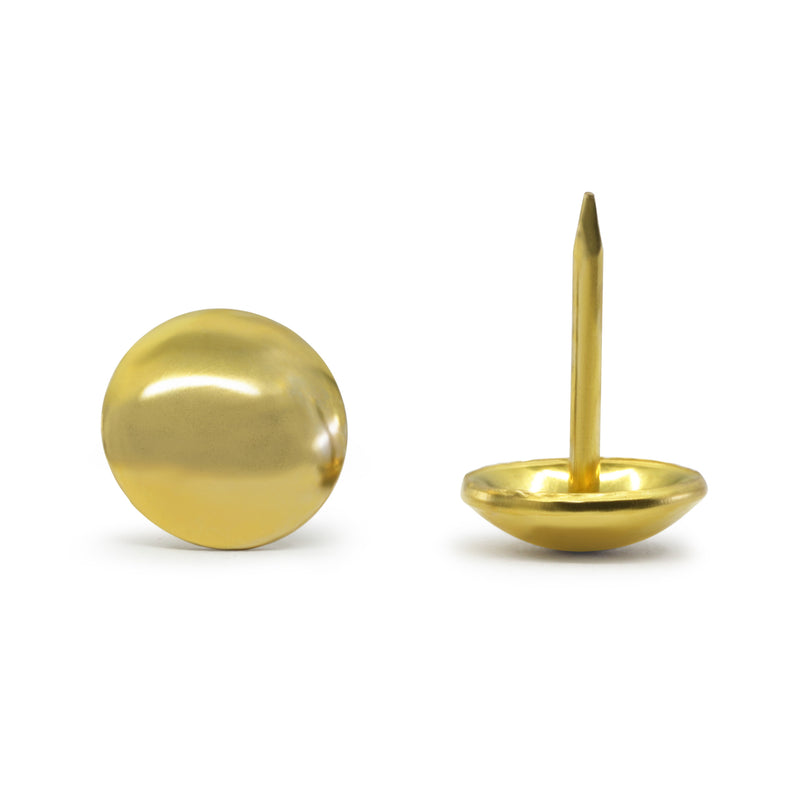 Load image into Gallery viewer, 9015|Dritz 7/16" Smooth Decorative Nails, Brass, 24 pc