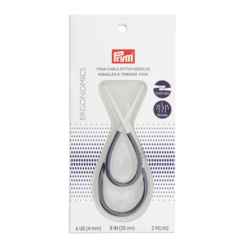 Load image into Gallery viewer, 57125|Prym 8" Ergonomic Yoga Cable-Stitch Needle, US 6 (4mm)