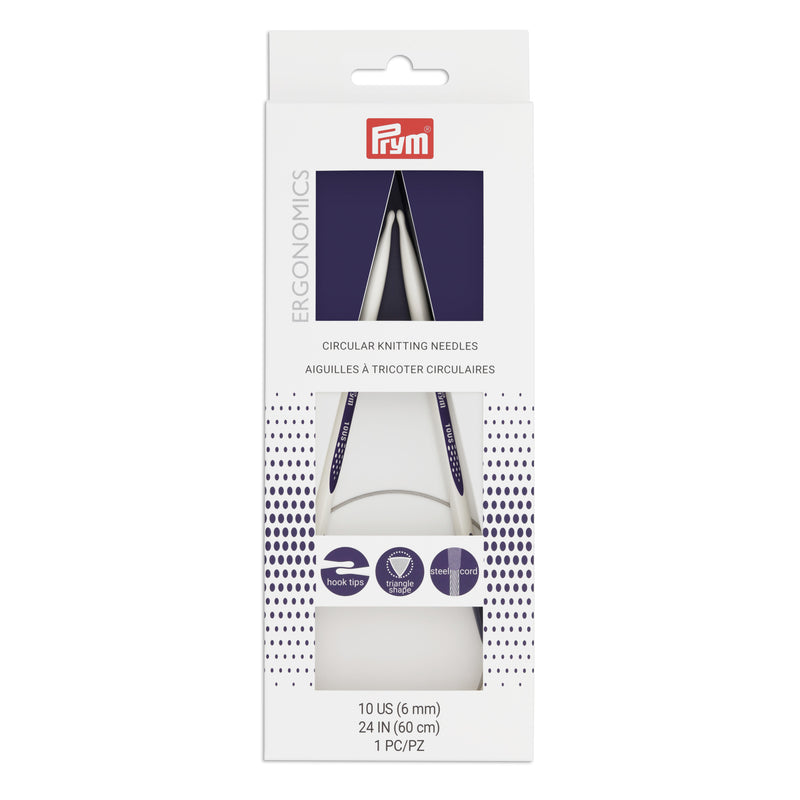 Chargez l'image dans la visionneuse de la galerie, 57080|Prym 24" Ergonomic Circular Knitting Needles, US 10 (6mm)