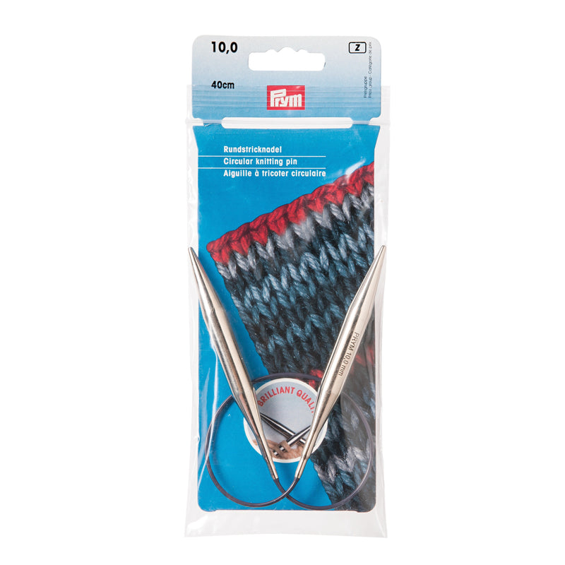 Load image into Gallery viewer, 212230|Prym 16" Circular Brass Knitting Needles, 10mm