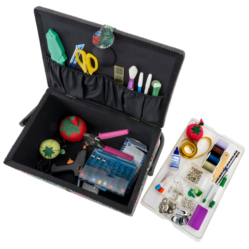 Load image into Gallery viewer, Z10033-29311|Dritz Rectangular Sewing Basket, XL