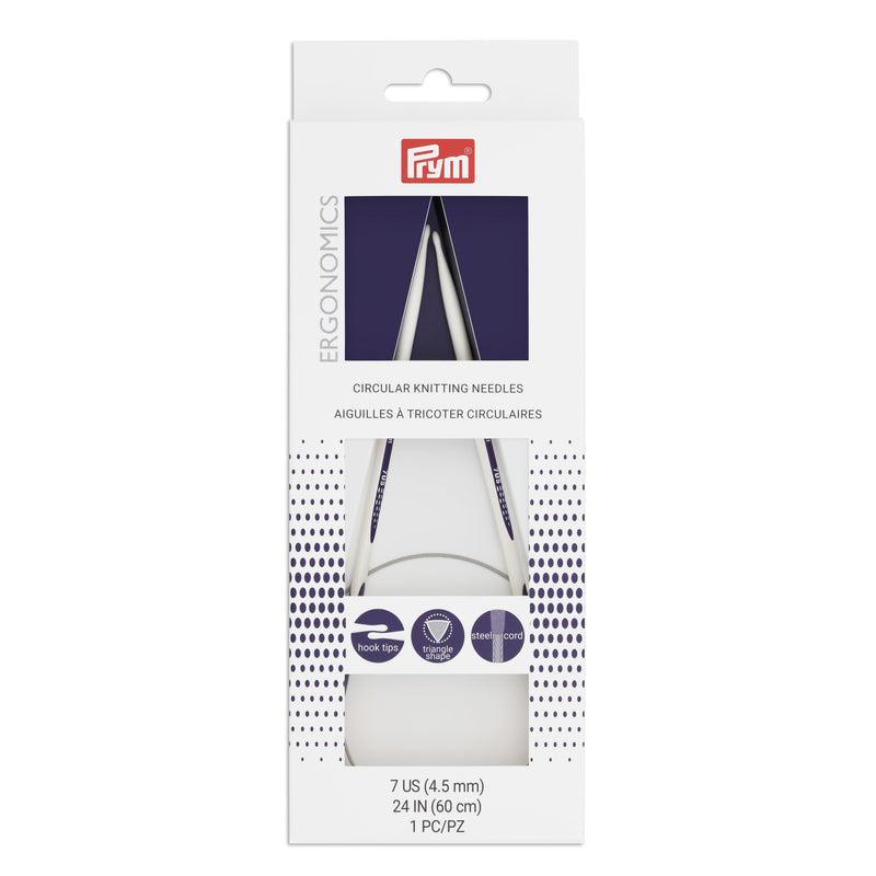 Chargez l'image dans la visionneuse de la galerie, 57078|Prym 24" Ergonomic Circular Knitting Needles, US 7 (4.5mm)