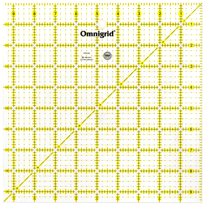 Cargue la imagen en el visor de la galería, R95|Omnigrid Square Ruler, 9-1/2" x 9-1/2"