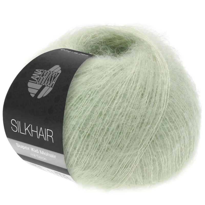 Load image into Gallery viewer, 5710140|Lana Grossa Silkhair Yarn, White Green