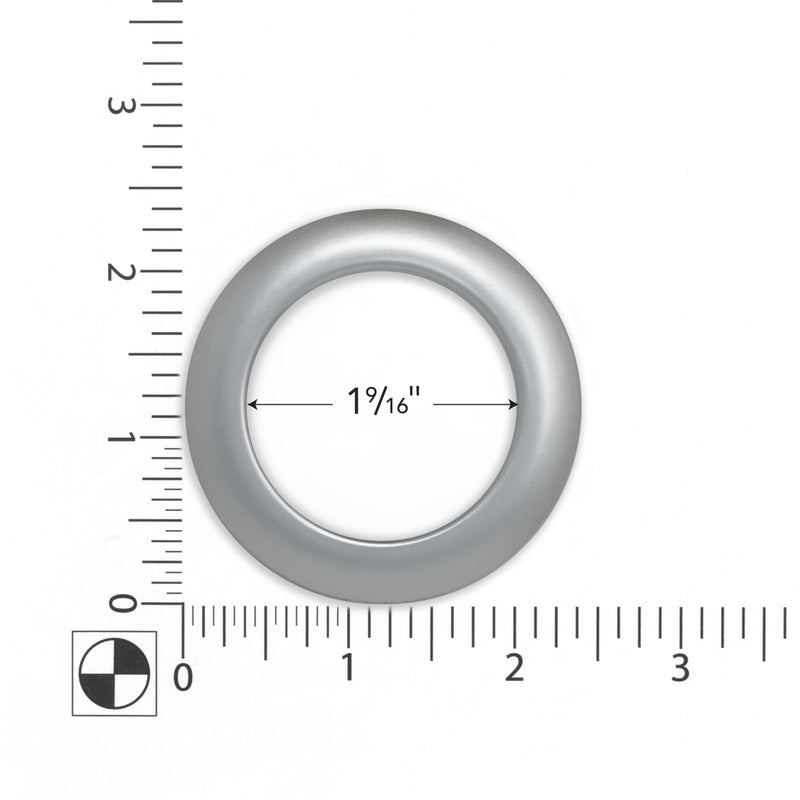 Load image into Gallery viewer, 44363|Dritz 1-9/16" Plastic Curtain Grommets, Brushed Silver, 8 Sets