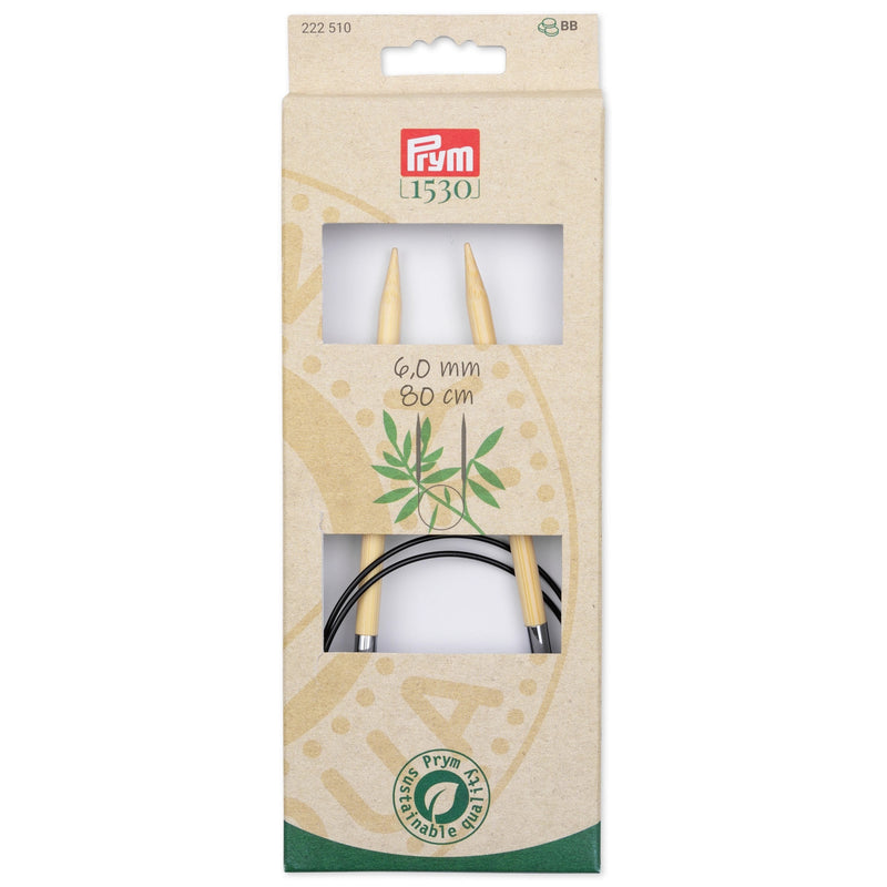 Load image into Gallery viewer, 222510|Prym 32" (80 cm) Circular Bamboo Knitting Needles, US 10 (6 mm)