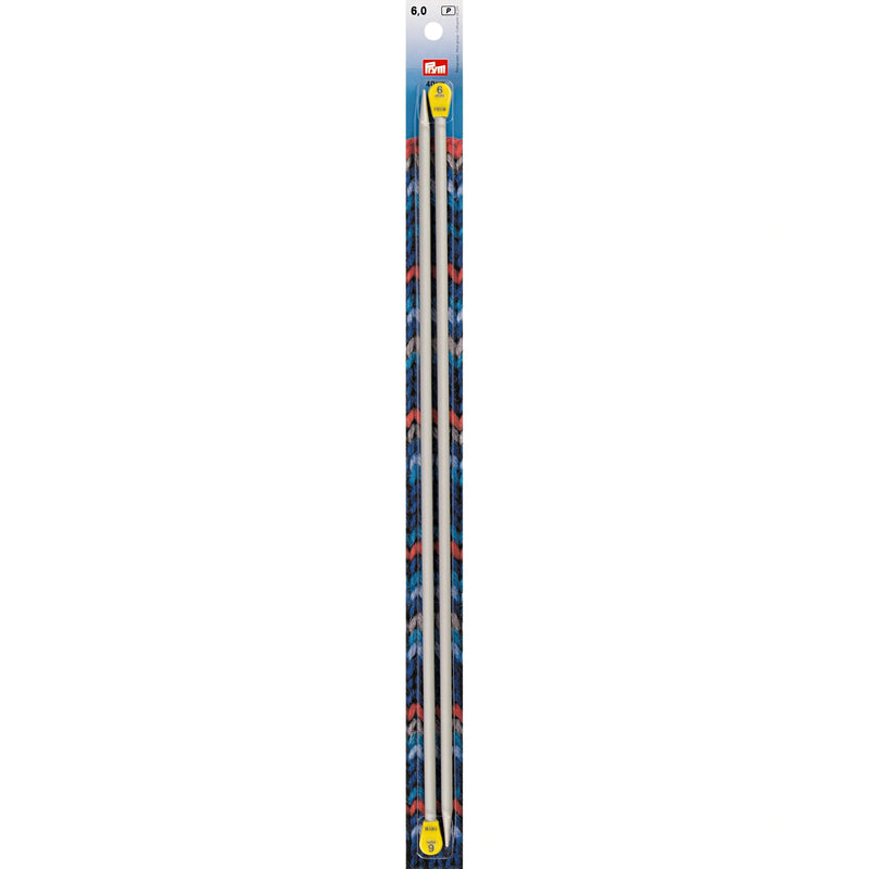 Chargez l'image dans la visionneuse de la galerie, 191480|Prym 16" Single Point Aluminum Knitting Needles, 6mm