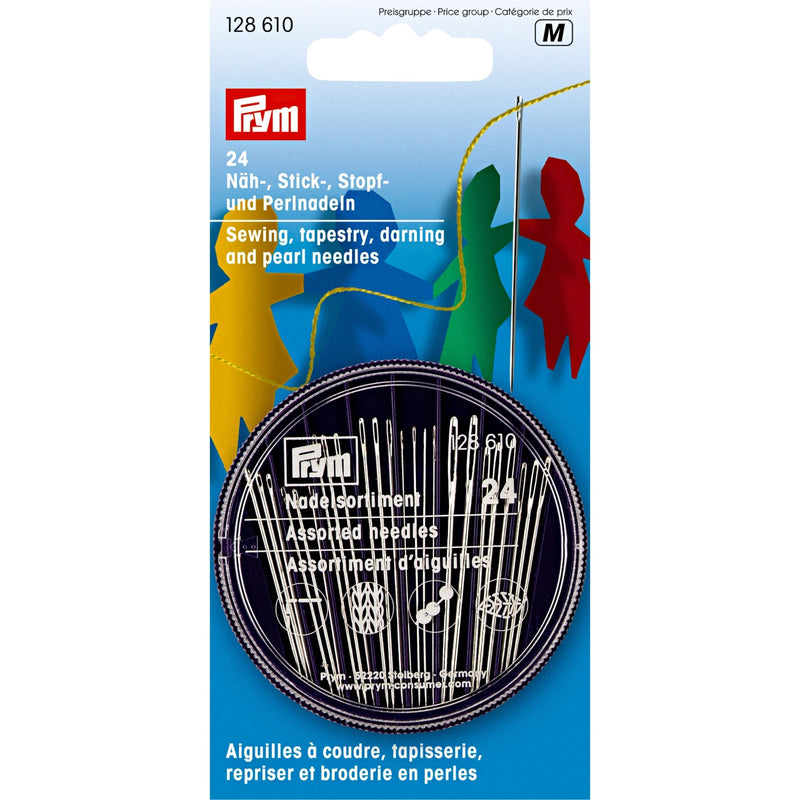 Cargue la imagen en el visor de la galería, 128610|Prym Tapestry/Darning Hand Needles, Assorted, 24 pc