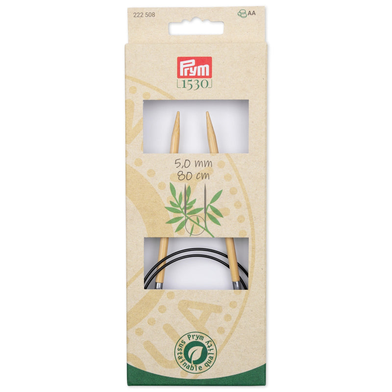 Load image into Gallery viewer, 222508|Prym 32" (80 cm) Circular Bamboo Knitting Needles, US 8 (5 mm)