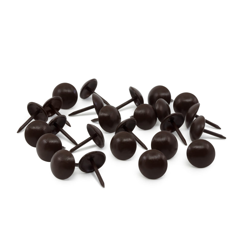 Load image into Gallery viewer, 9018|Dritz 7/16" Smooth Decorative Nails, Brown, 24 pc