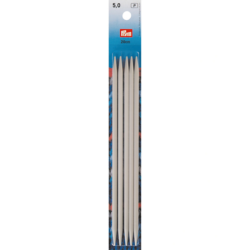 Chargez l'image dans la visionneuse de la galerie, 191494|Prym 8" Double Point Aluminum Knitting Needles, 5mm