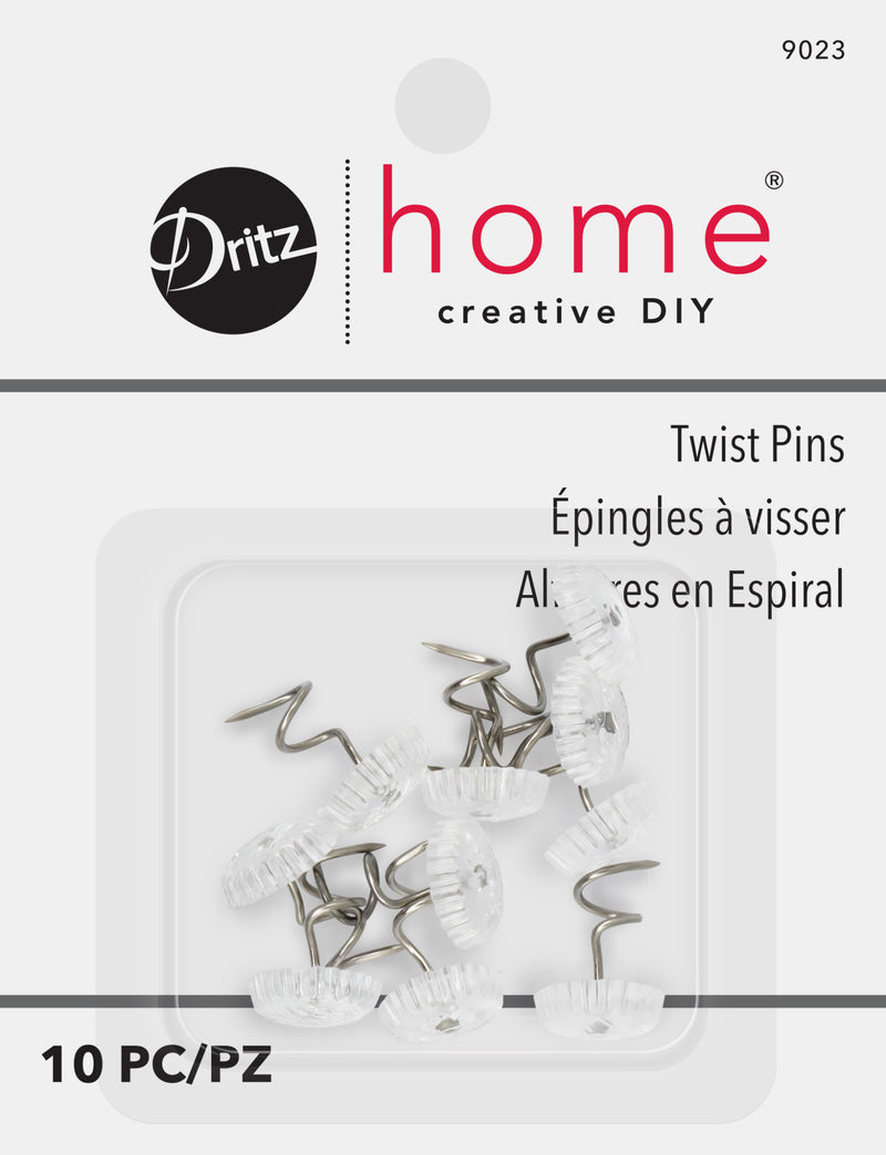 Cargue la imagen en el visor de la galería, 9023|Dritz Twist Pins, Clear, 10 pc