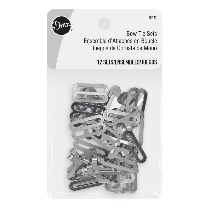Load image into Gallery viewer, BK137|Dritz Bow Tie Sets, 12 Sets, Nickel