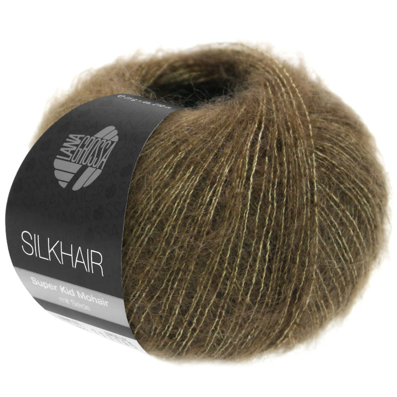 Load image into Gallery viewer, 5710165|Lana Grossa Silkhair Yarn, Olive Brown