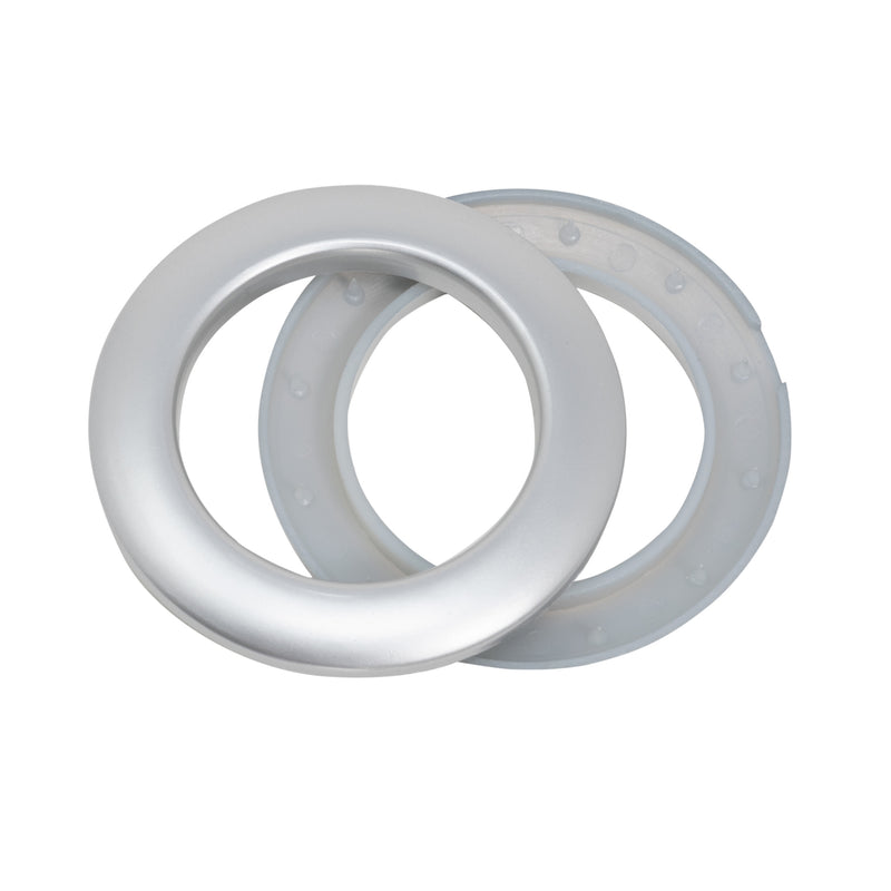 Load image into Gallery viewer, 44363|Dritz 1-9/16" Plastic Curtain Grommets, Brushed Silver, 8 Sets
