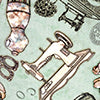 Load image into Gallery viewer, swatch_Green Sewing Print|Green Sewing Print