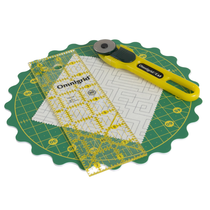 Cargue la imagen en el visor de la galería, 8WGR|Omnigrid 360 ROTATING CUTTING MAT, 8"