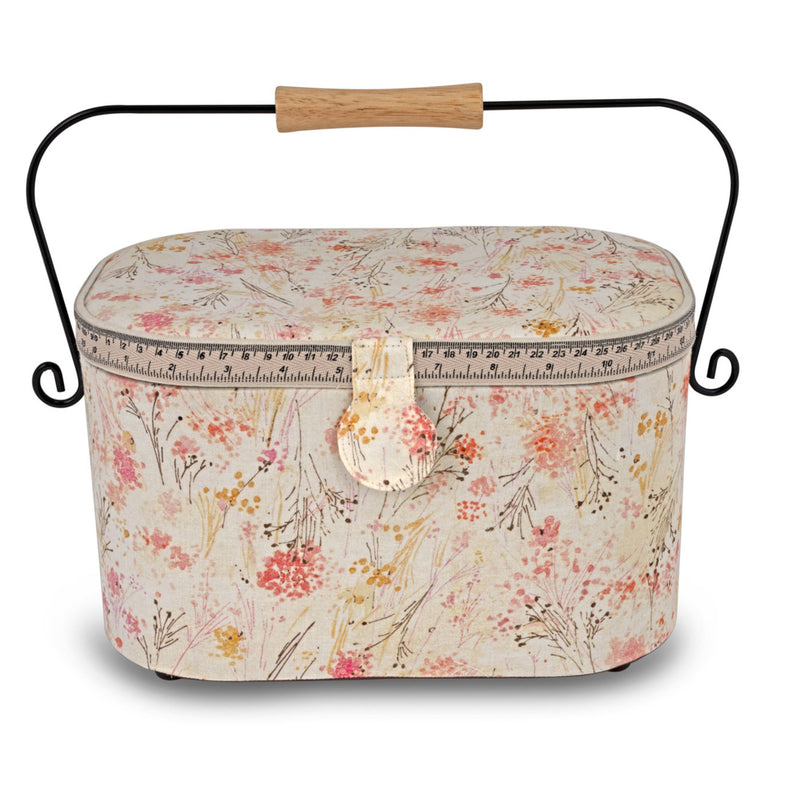 Load image into Gallery viewer, Z10332-212|Dritz Oval Sewing Basket with Metal Handle, Large