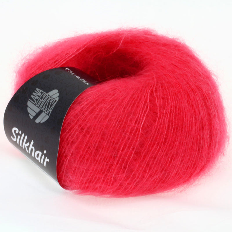 Load image into Gallery viewer, 5710070|Lana Grossa Silkhair Yarn, Raspberry