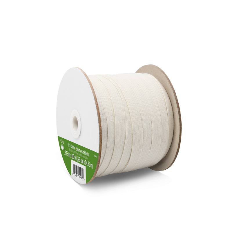 Load image into Gallery viewer, 9438N|Dritz 3/8" Cotton Swimwear Elastic, Natural, 60 yd