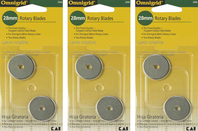 Cargue la imagen en el visor de la galería, 2046A|Omnigrid Rotary Replacement Blades 6-Pack, 28 mm