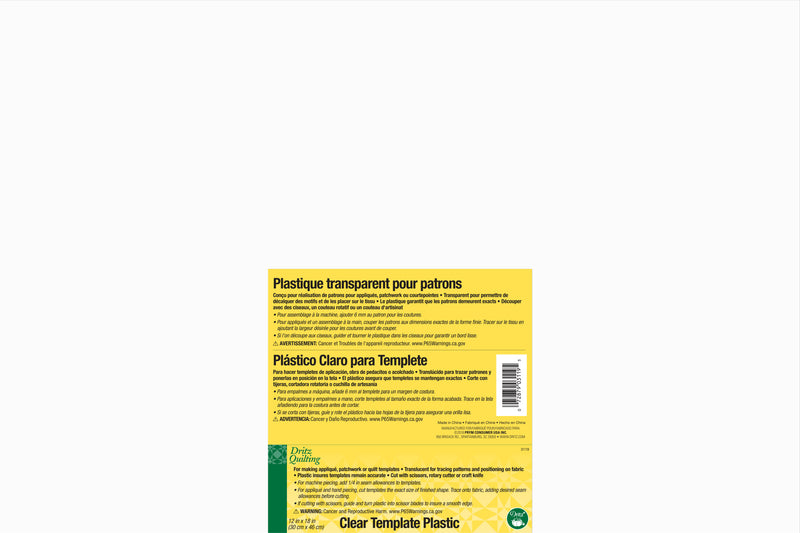 Cargue la imagen en el visor de la galería, 3119|Dritz Clear Plastic Template, 12" x 18", 1 pc