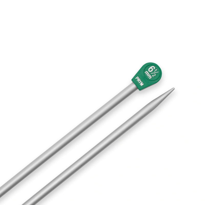 Chargez l'image dans la visionneuse de la galerie, 191482|Prym 16" Single Point Aluminum Knitting Needles, 6.5mm