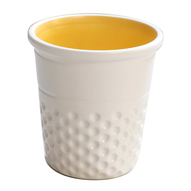 Cargue la imagen en el visor de la galería, DR003|Dritz Novelty Ceramic Thimble Container, Yellow