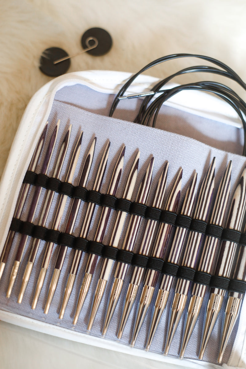 Cargue la imagen en el visor de la galería, 223801|Prym Circular Knitting Needles Set, Interchangeable, Wood, 4-10mm