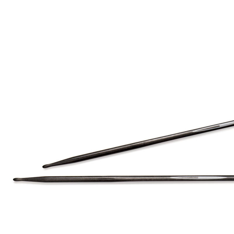 Chargez l'image dans la visionneuse de la galerie, 194221|Prym 8" Ergonomic Double Point Knitting Needles, Carbon, 2.5mm