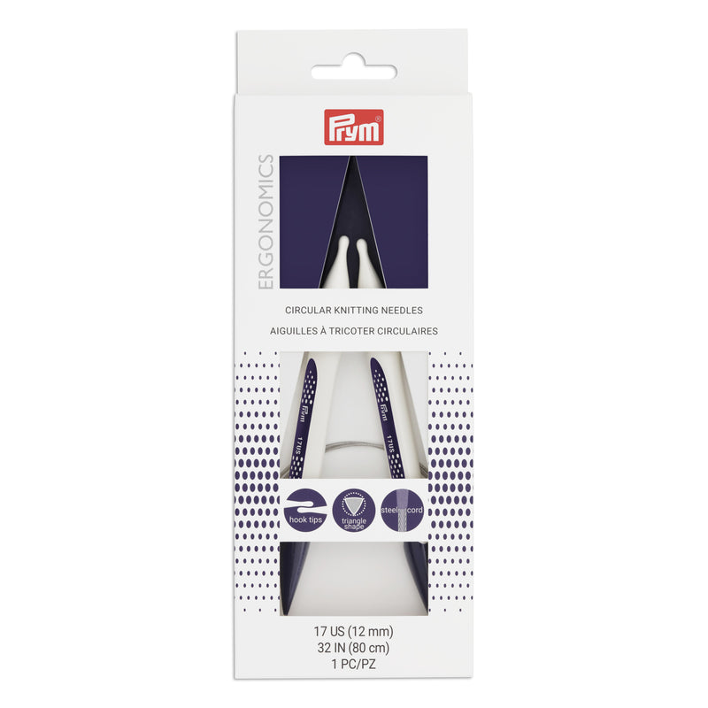 Chargez l'image dans la visionneuse de la galerie, 57092|Prym 32" Ergonomic Circular Knitting Needles, US 17 (12mm)