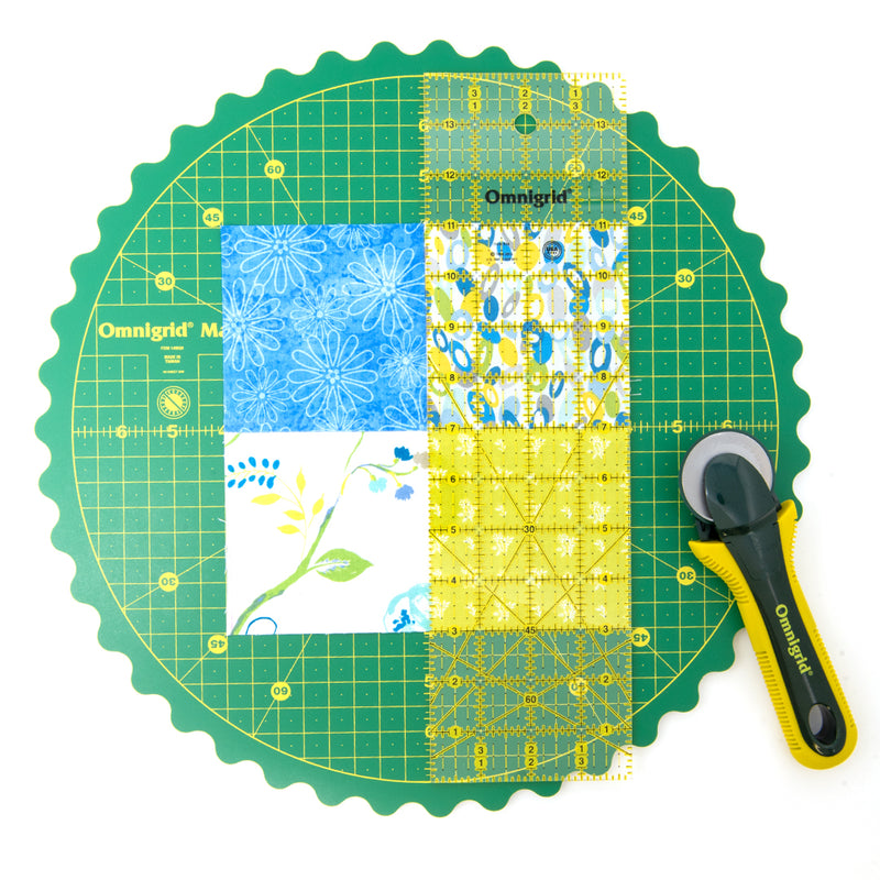 Cargue la imagen en el visor de la galería, 14WGR|Omnigrid 360 Rotating Cutting Mat, 14"