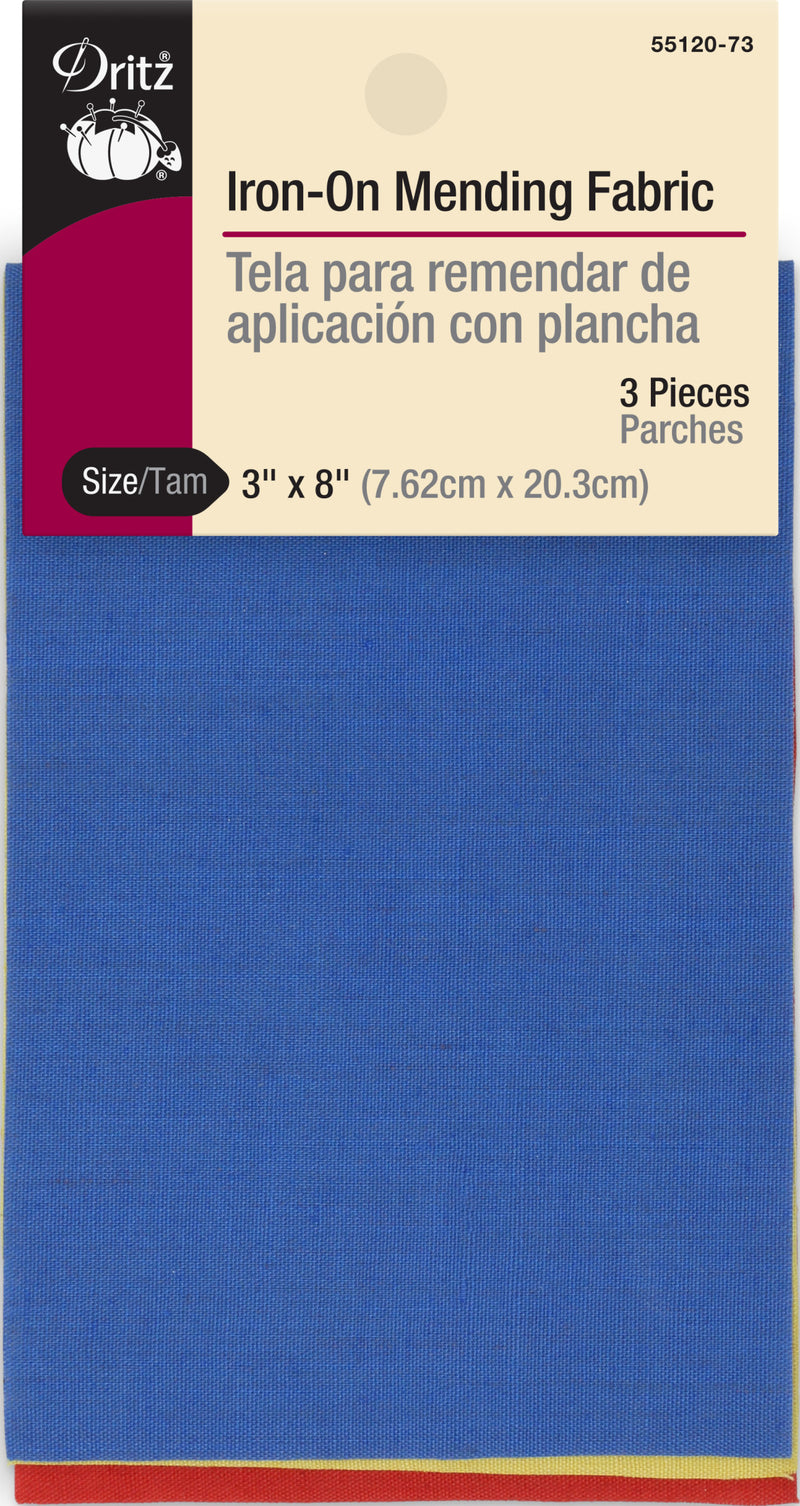 Load image into Gallery viewer, 55120-73|Dritz Iron-On Mending Fabric, 3" x 8", Bright Colors