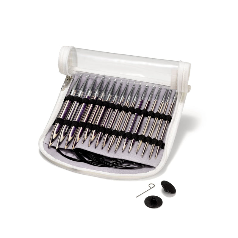 Cargue la imagen en el visor de la galería, 223801|Prym Circular Knitting Needles Set, Interchangeable, Wood, 4-10mm
