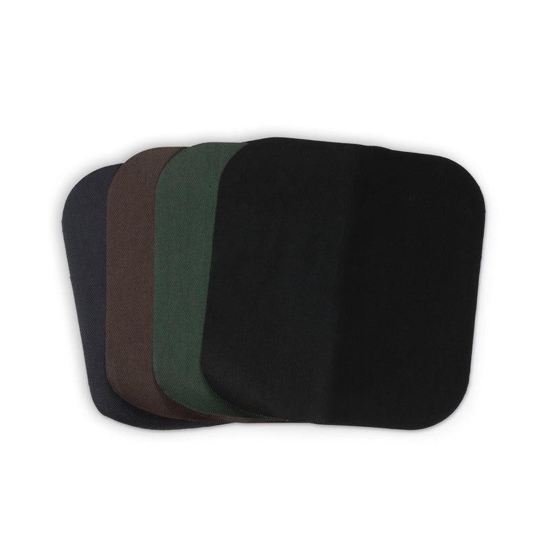 Load image into Gallery viewer, 55241-70|Dritz Twill Iron-On Patches, 5" x 5", 4 pc, Dark Assorted