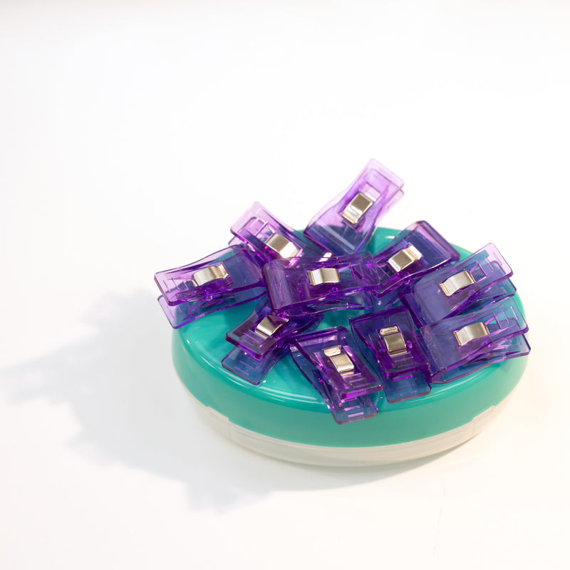 Load image into Gallery viewer, 955|Dritz Fabric & Craft Clips, Purple, 12 pc