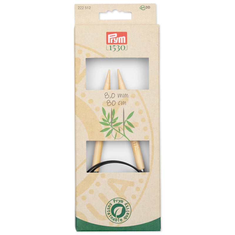 Load image into Gallery viewer, 222512|Prym 32" (80 cm) Circular Bamboo Knitting Needles, US 11 (8 mm)