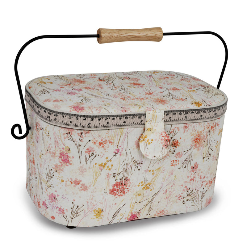 Load image into Gallery viewer, Z10332-212|Dritz Oval Sewing Basket with Metal Handle, Large
