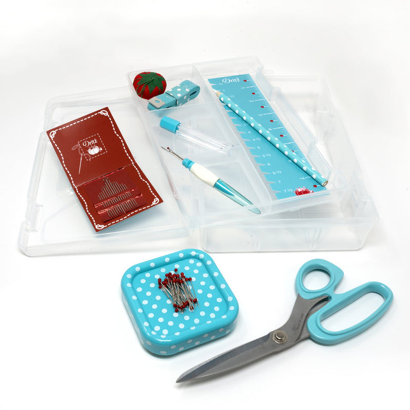 Chargez l'image dans la visionneuse de la galerie, 27084|Dritz Essential Sewing Box Kit, Blue