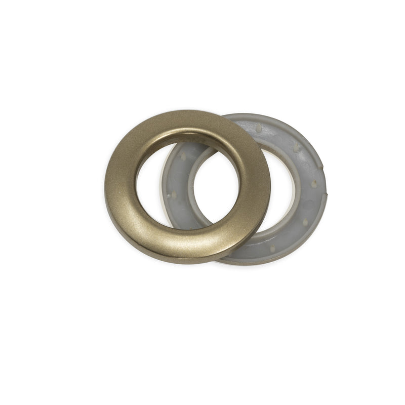 Load image into Gallery viewer, 44459|Dritz 1" Plastic Curtain Grommets, Antique Gold, 8 Sets