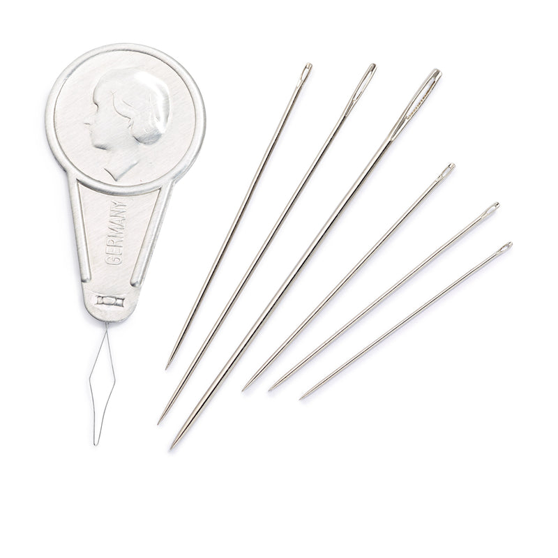 Load image into Gallery viewer, 128160|Prym Darning Hand Needles & Threader with Needle Folder, Assorted, 29 pc