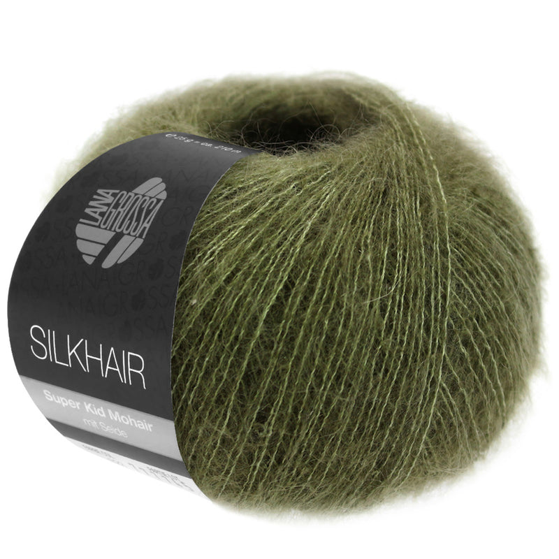 Load image into Gallery viewer, 5710178|Lana Grossa Silkhair Yarn, Loden Green